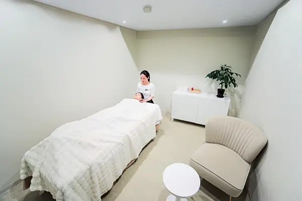 全室完全個室の施術ルーム
