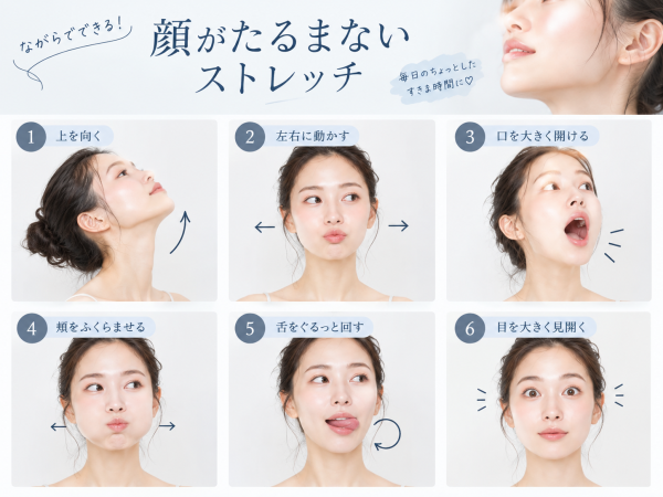 顔をたるませない！ながらストレッチ 池袋